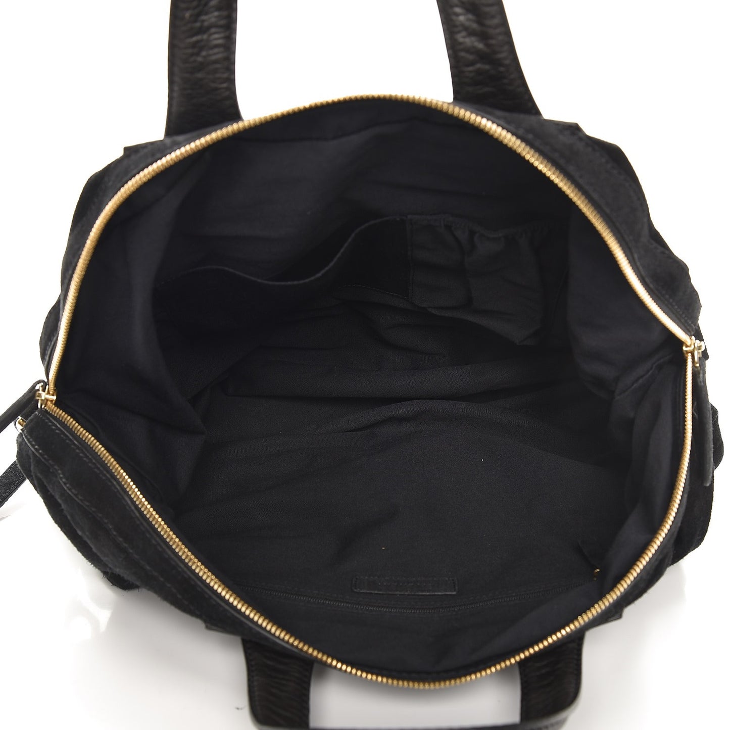 Textured Calfskin Suede Medium Nightingale Black