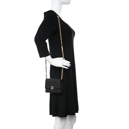 Chanel Caviar Quilted Mini Bracelet On Chain Wallet On Chain WOC Black 2 of 12