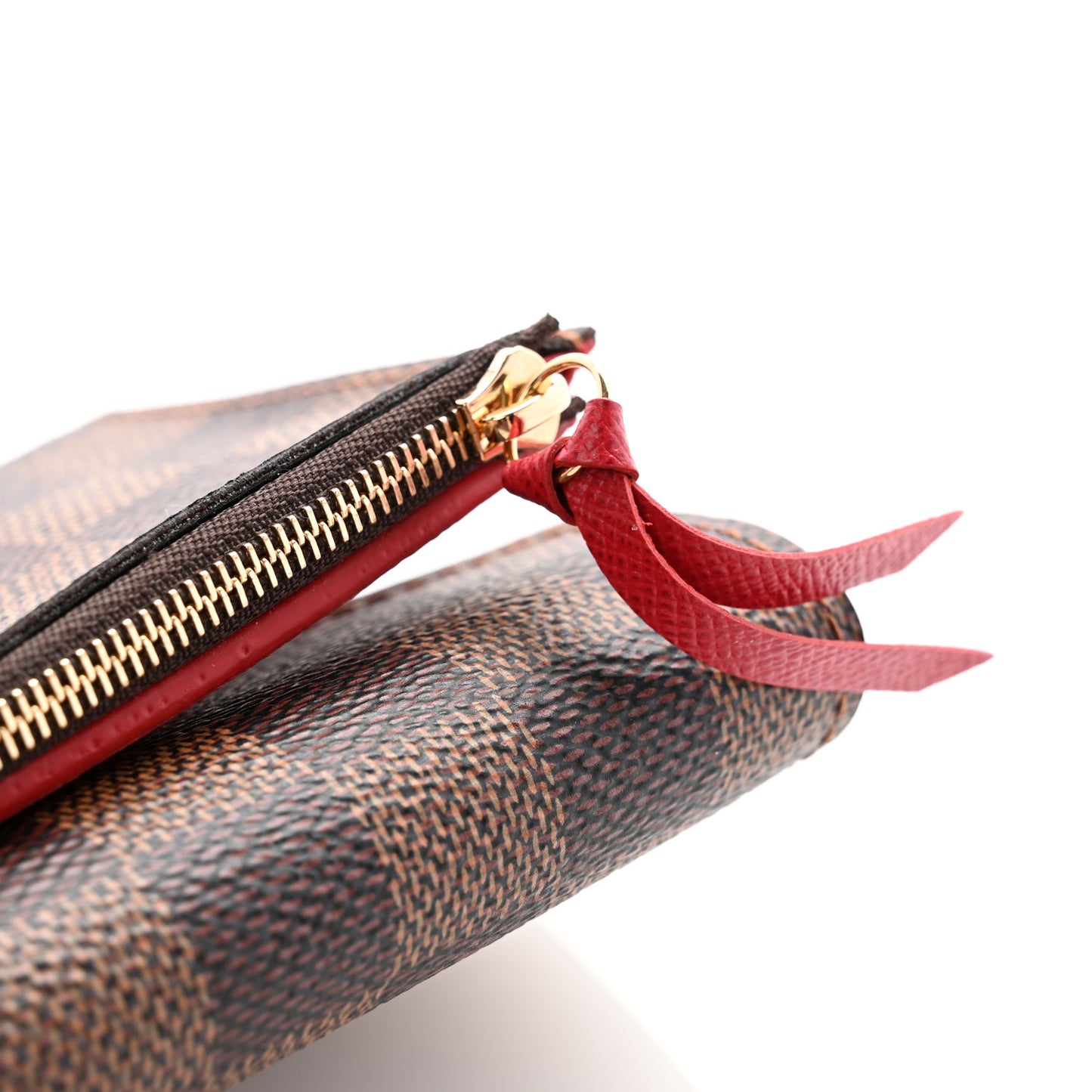 Damier Ebene Victorine Wallet Red