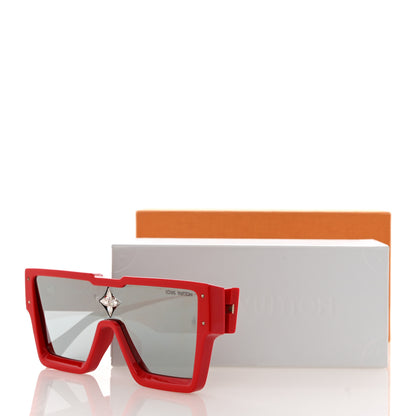 Louis Vuitton Acetate Swarovski Crystal Cyclone Sunglasses Z1578W Red 8 of 8