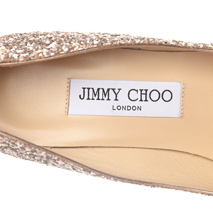 Jimmy Choo Glitter Coarse Agnes 85 Pumps 36 Ballet Pink 7 of 8