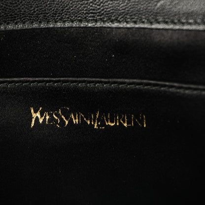 Saint Laurent Goatskin Monogram Large Belle De Jour Clutch Black 6 of 7