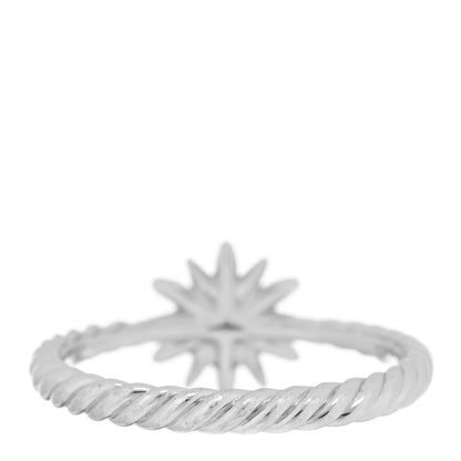 David Yurman Sterling Silver Diamond Petite Starburst Ring 56 7.75 3 of 5