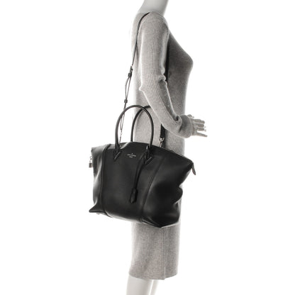 Louis Vuitton Veau Cachemire Soft Lockit MM Black 2 of 8