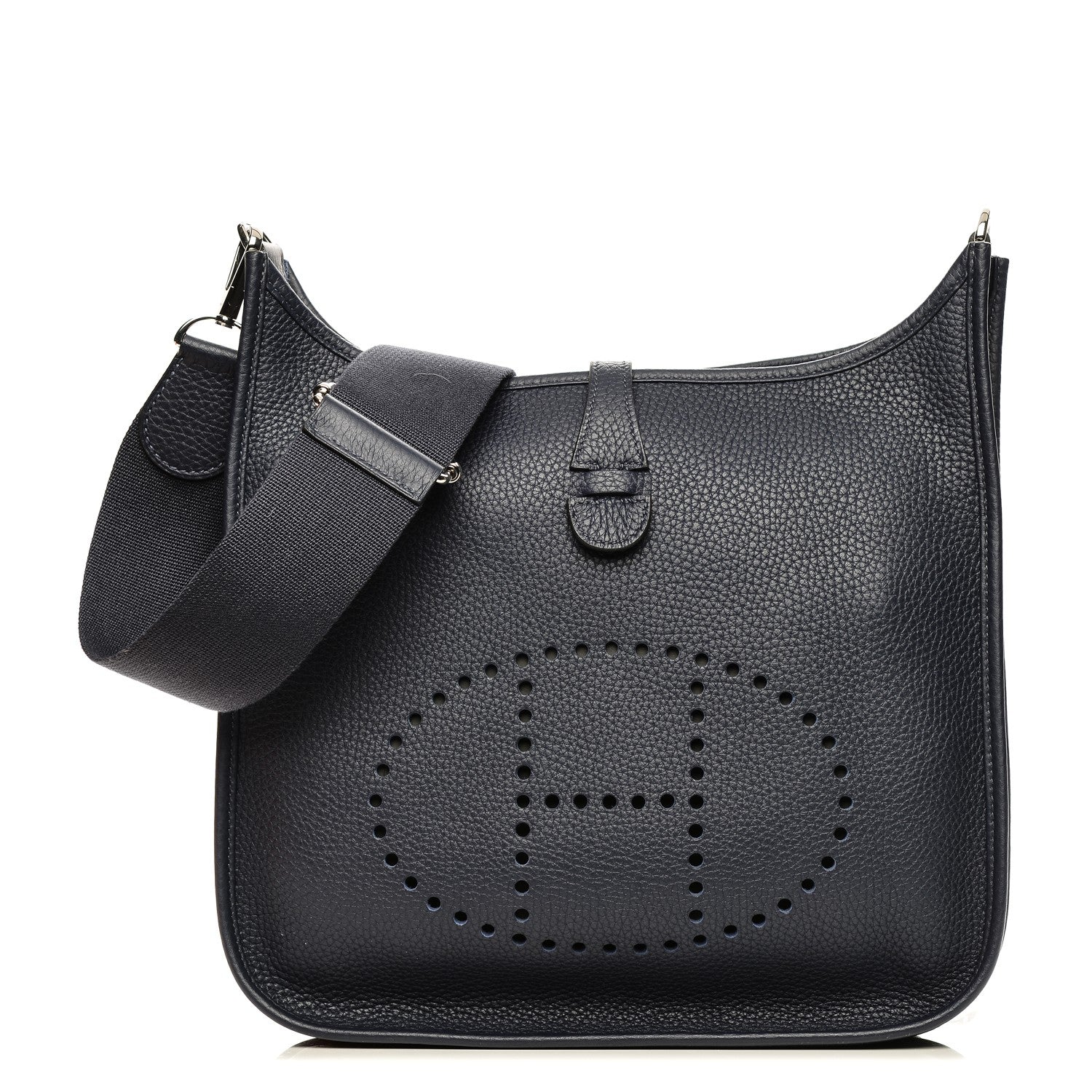 Hermes Taurillon Clemence Evelyne III PM Bleu Nuit 1 of 8