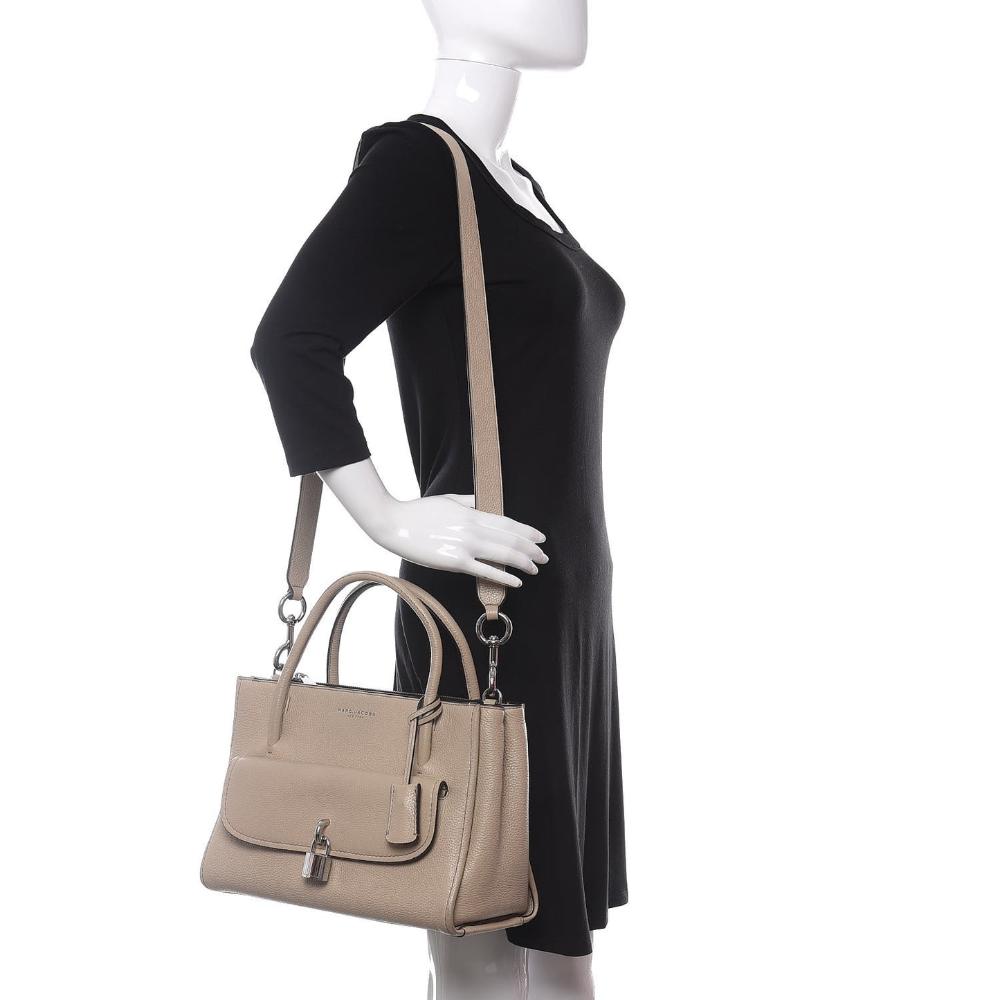 Calfskin Lock That Tote Mink