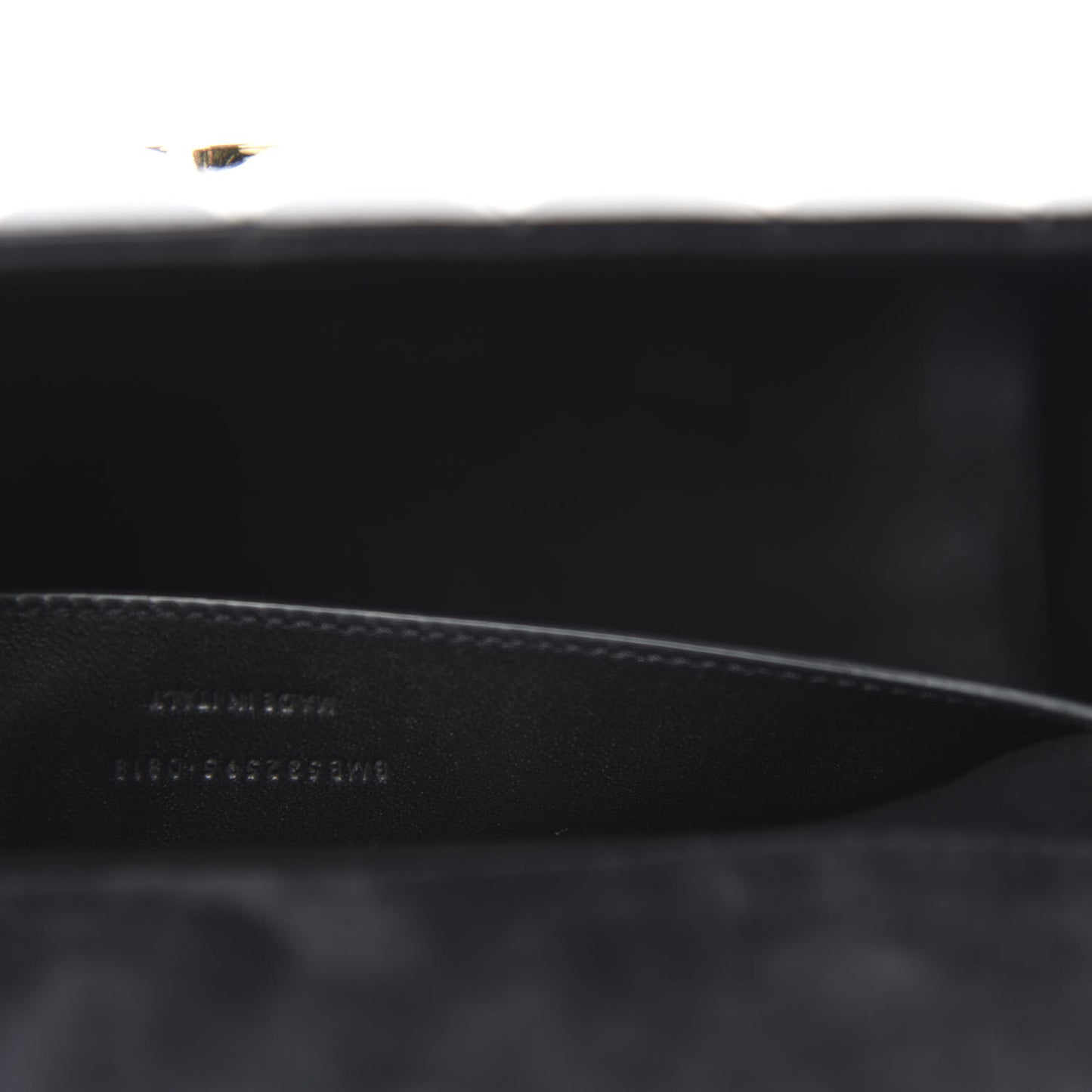 Patent Matelasse Monogram Large Vicky Chain Bag Black