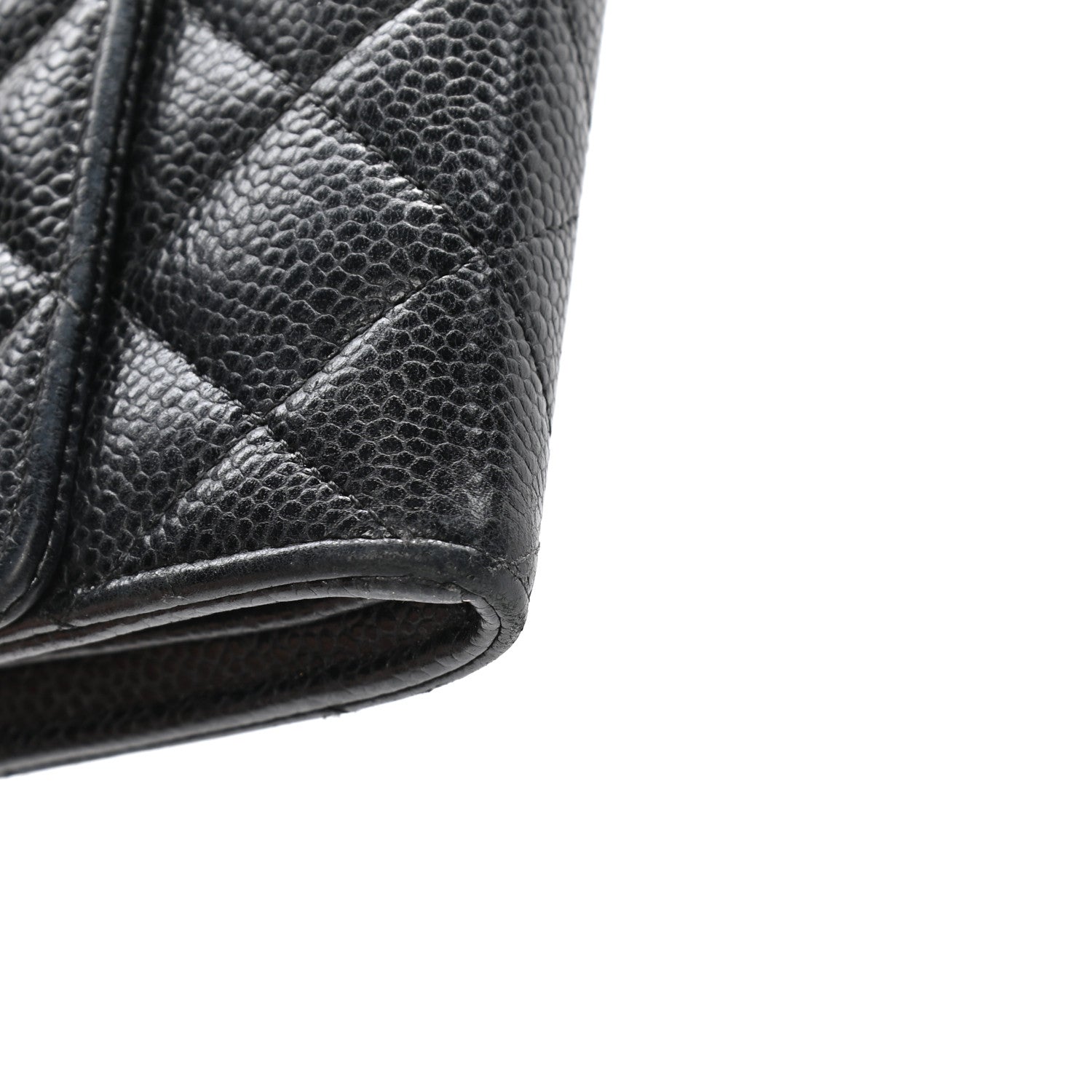 Chanel Caviar Quilted Large Gusset Flap Wallet Black 6 of 6