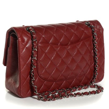 Chanel Caviar Quilted Medium Double Flap Red 3 of 9