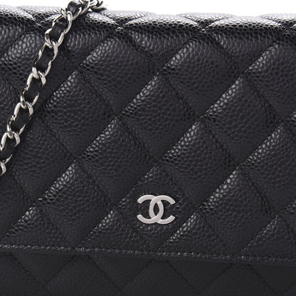 Chanel Caviar Quilted Wallet On Chain WOC Black 10 of 11