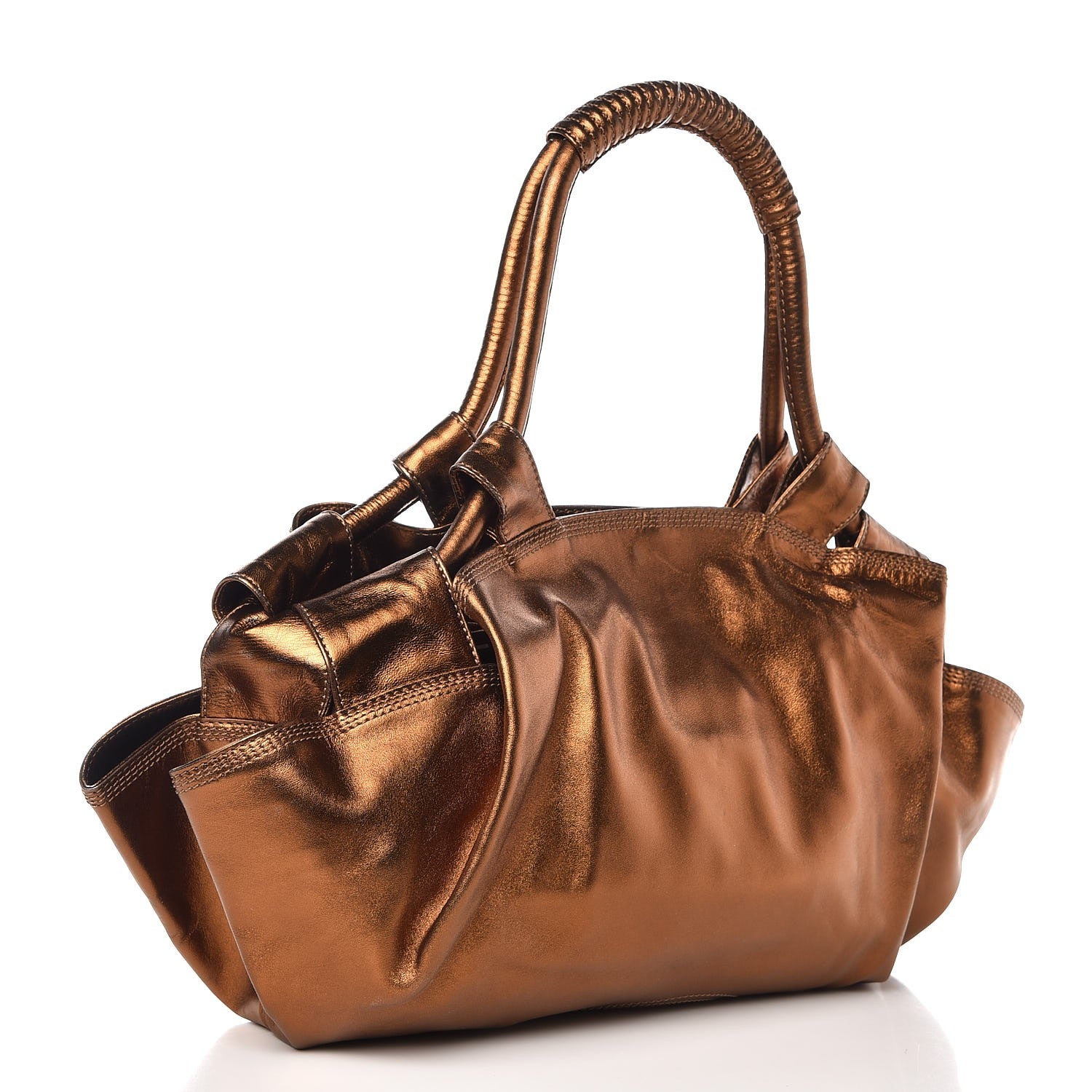 Loewe Metallic Nappa Aire Shoulder Bag Bronce 3 of 8