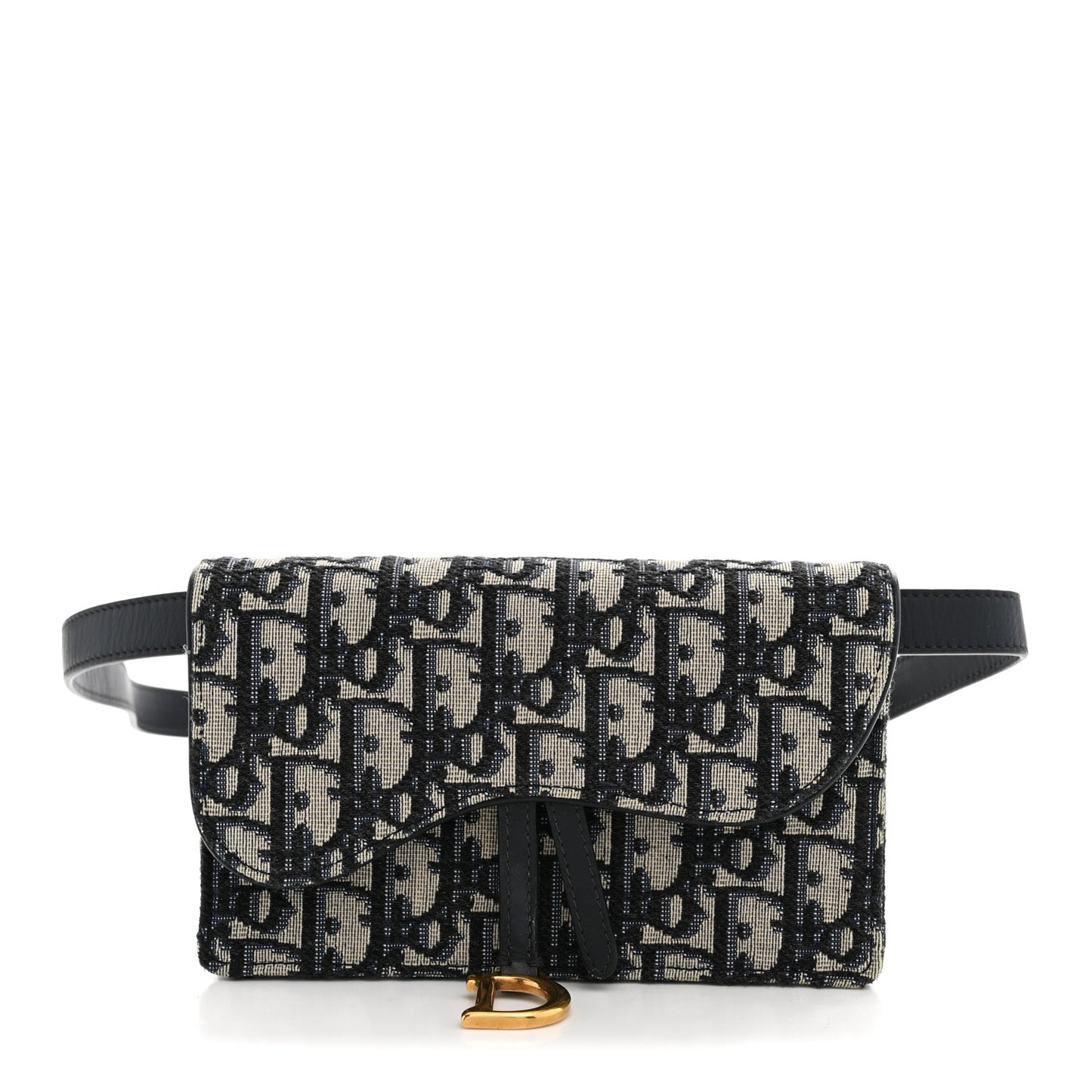 Oblique Saddle Belt Bag Blue