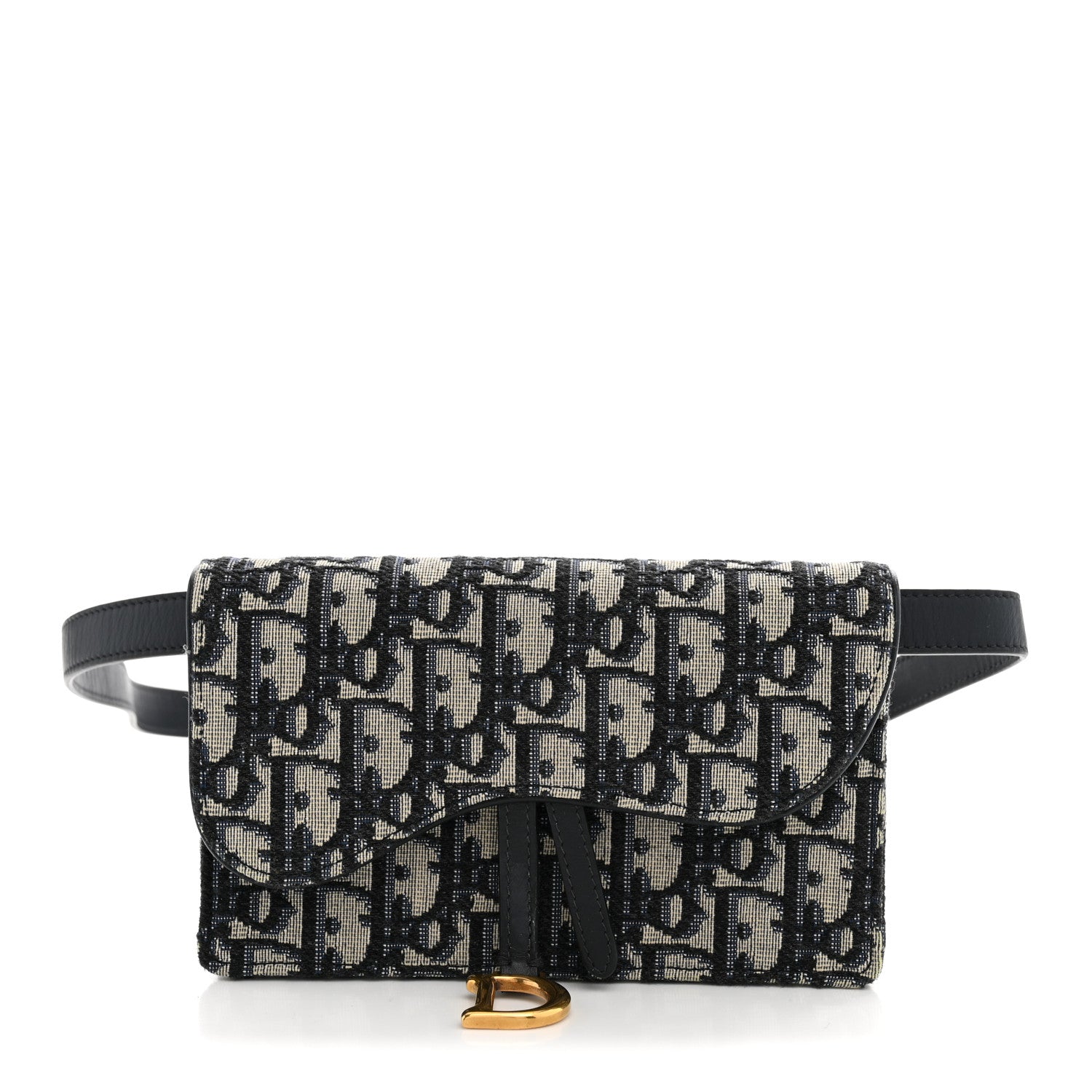 Christian Dior Oblique Saddle Belt Bag Blue 1 of 13