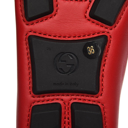 Gucci Calfskin Noel Web Driver Loafers 36 Hibiscus 6 of 18