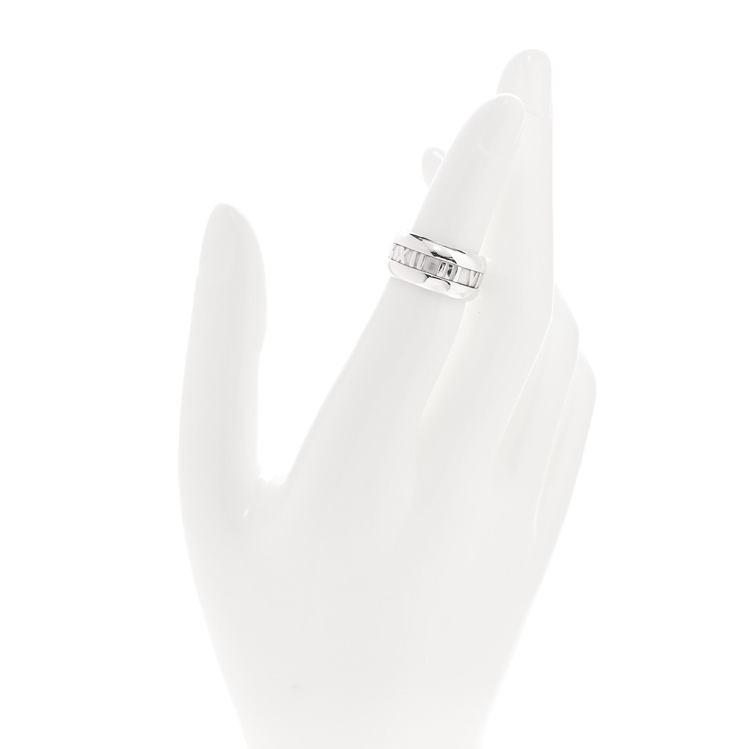 Tiffany Sterling Silver Atlas Band Ring 47 4.25 2 of 4