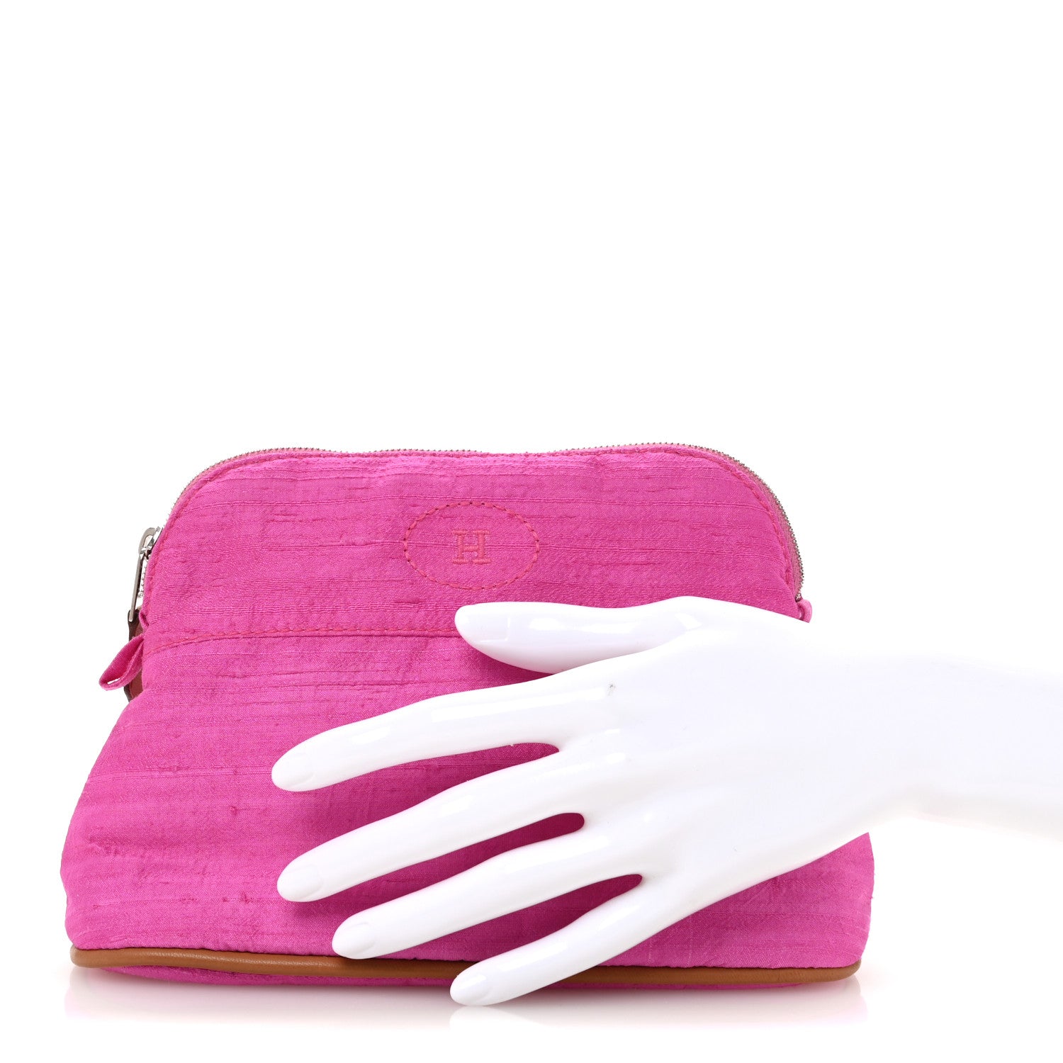Hermes Silk Bolide Trousse De Voyage Cosmetic Case 2 of 9