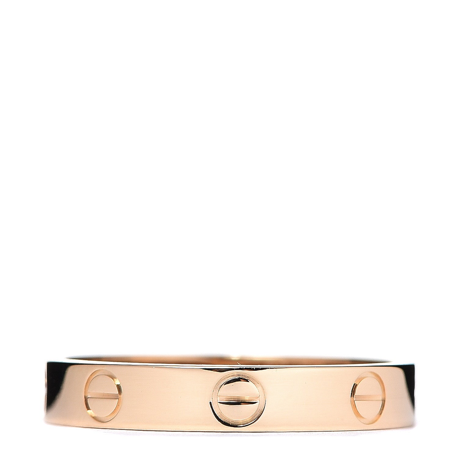 Cartier 18K Yellow Gold 3.5mm LOVE Wedding Band Ring 58 8.25 1 of 4