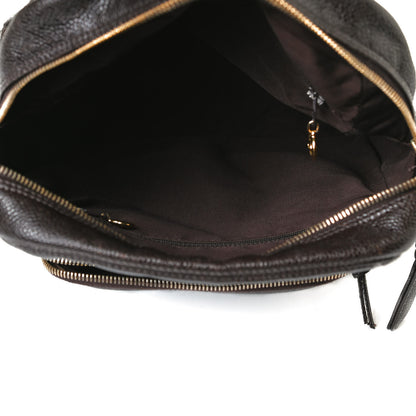Chanel Caviar CC Backpack Brown 4 of 11