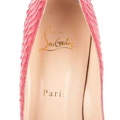 Christian Louboutin Watersnake Nubuck So Kate 120 Pumps Framboisine 7 of 7