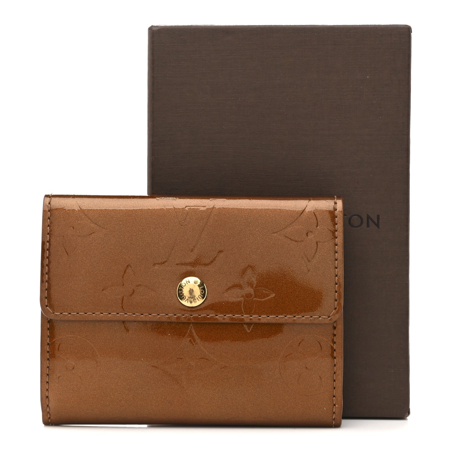 Louis Vuitton Vernis Elise Wallet Bronze 12 of 12