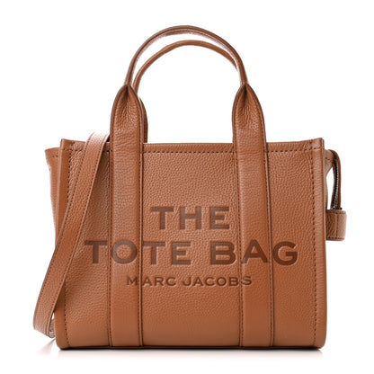 Marc Jacobs Grained Calfskin Small The Tote Bag Argan Oil 1 of 11