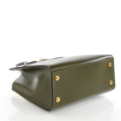 Louis Vuitton Calfskin City Steamer MM Kaki Kaki White 4 of 7