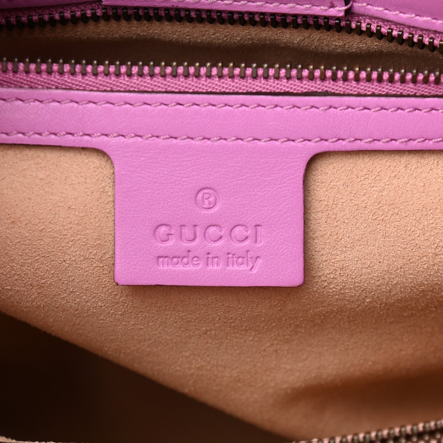 Gucci Calfskin Matelasse Small GG Marmont Tote Candy Mousse 6 of 17