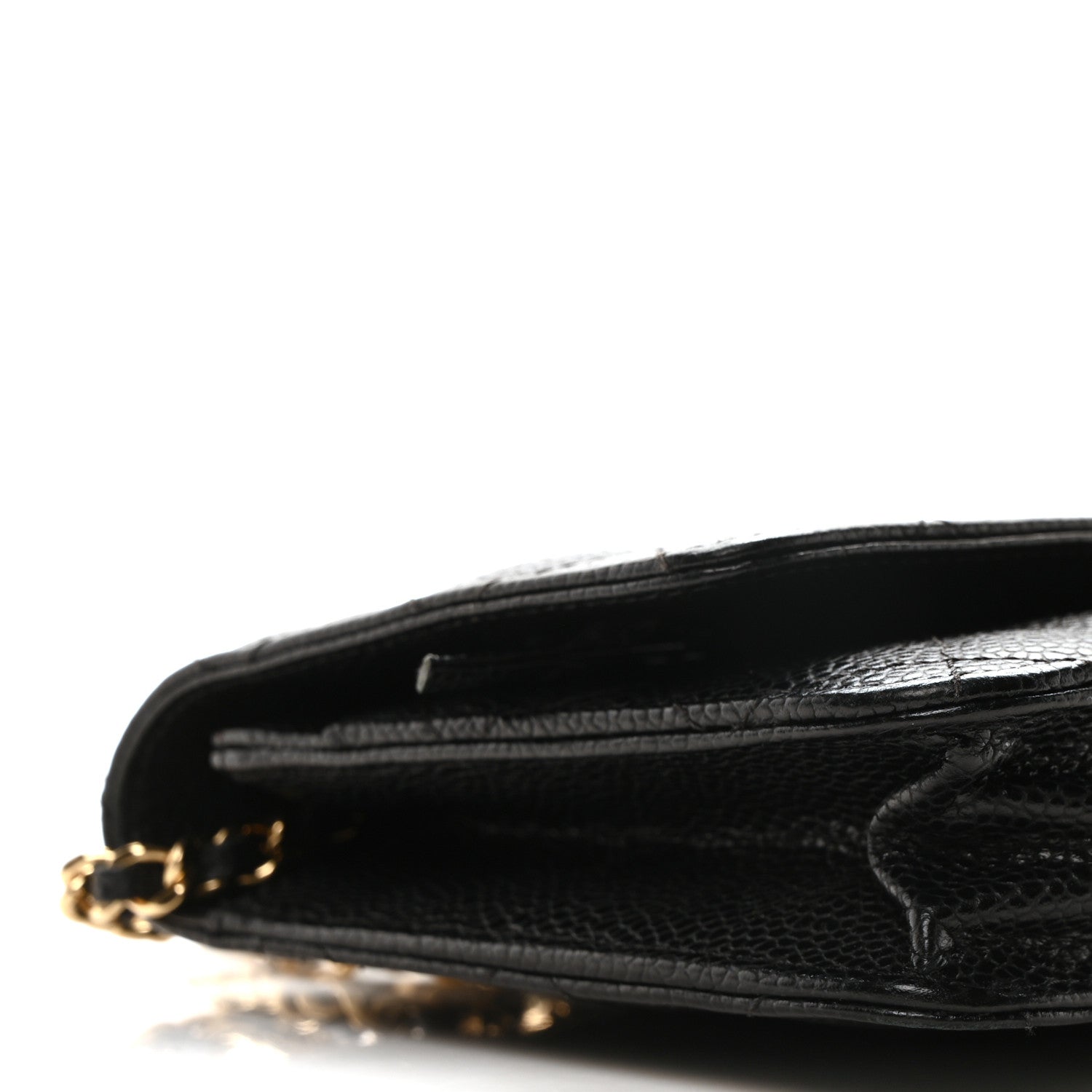 Chanel Caviar Quilted Wallet On Chain WOC Black 10 of 11
