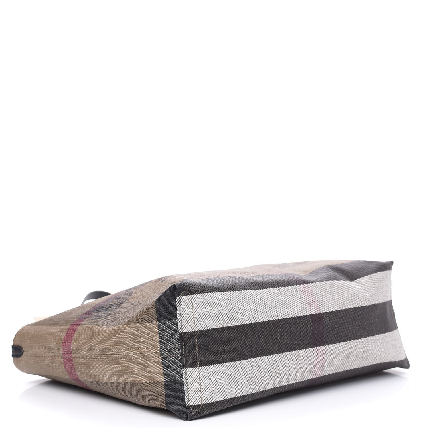 Burberry Coated Canvas Mega Check Medium Doodle Tote Black 4 of 9
