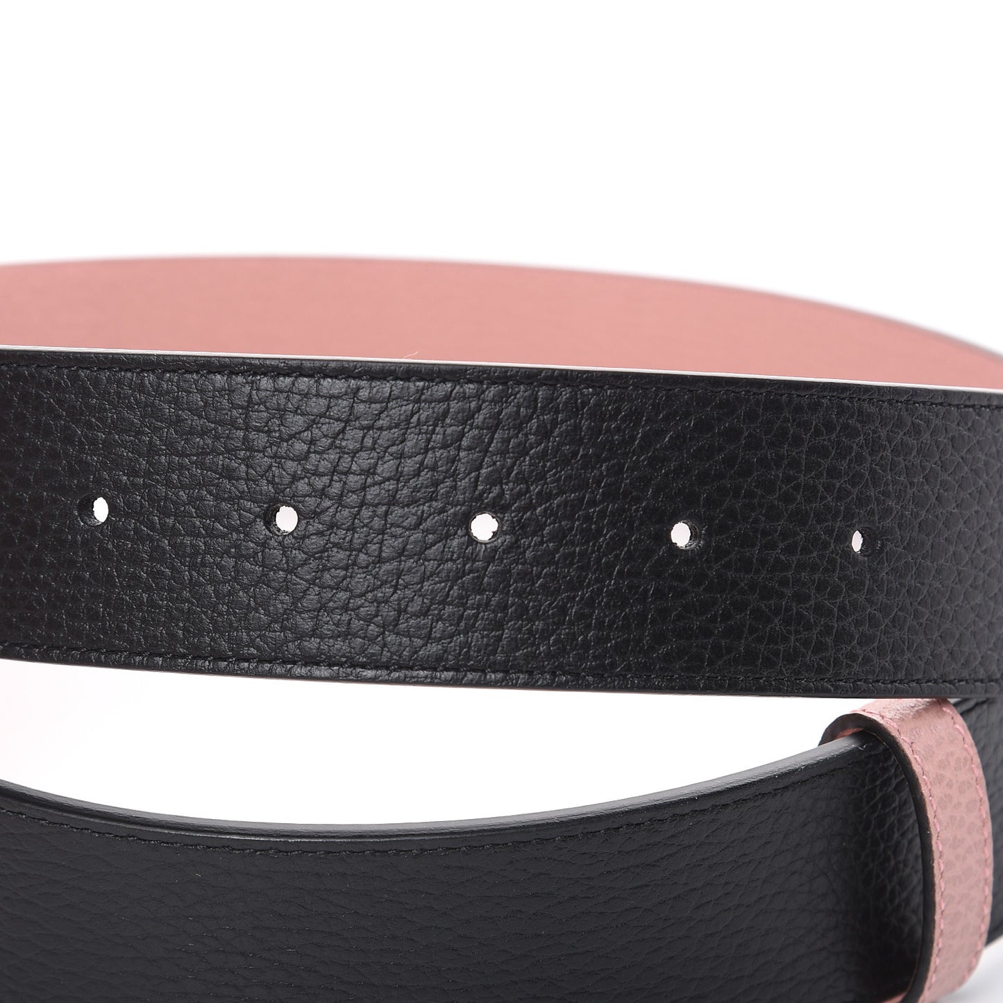 Calfskin 1973 Reversible Belt 85 34 Black Pink