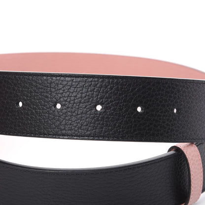 Gucci Calfskin 1973 Reversible Belt 85 34 Black Pink 5 of 6