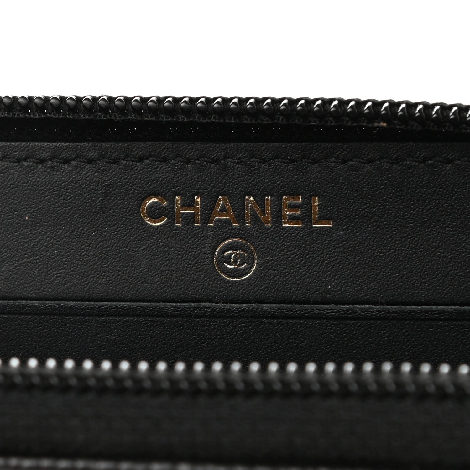 Chanel Caviar Quilted Small Boy Zip Around Wallet Black 6 of 8
