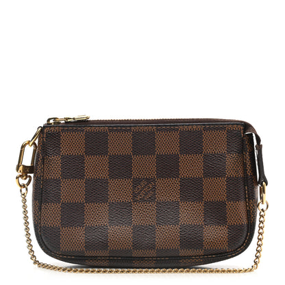 Louis Vuitton Damier Ebene Mini Pochette Accessories 1 of 9