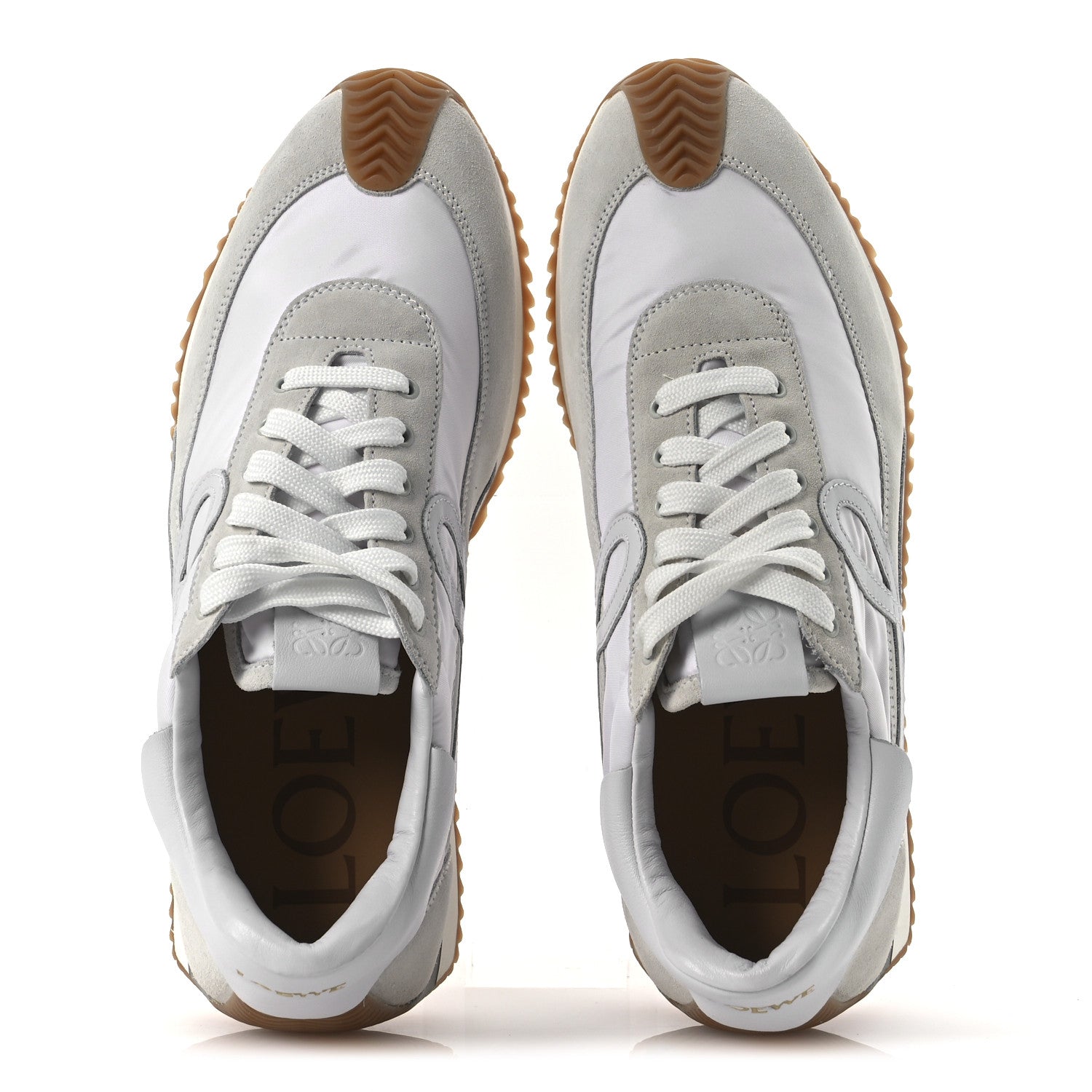 Loewe Nylon Suede Flow Retro Runner Sneakers 41 White 2 of 13