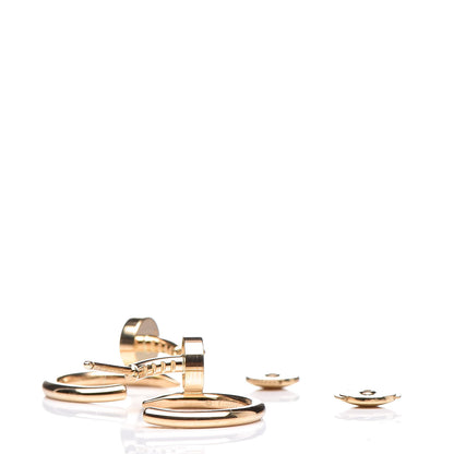 Cartier 18K Yellow Gold Juste Un Clou Hoop Earrings 4 of 5