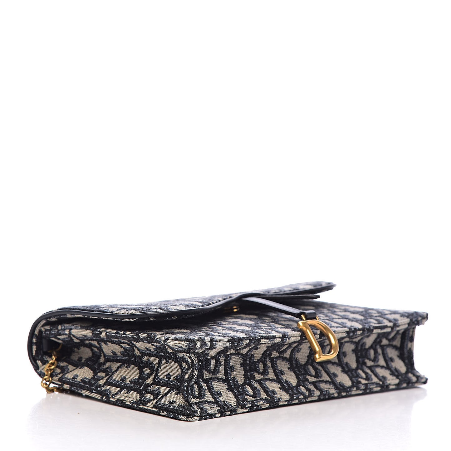 Oblique Saddle Chain Pouch Blue