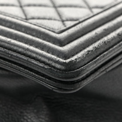 Chanel Calfskin Quilted Large Boy Flap Black 13 of 13