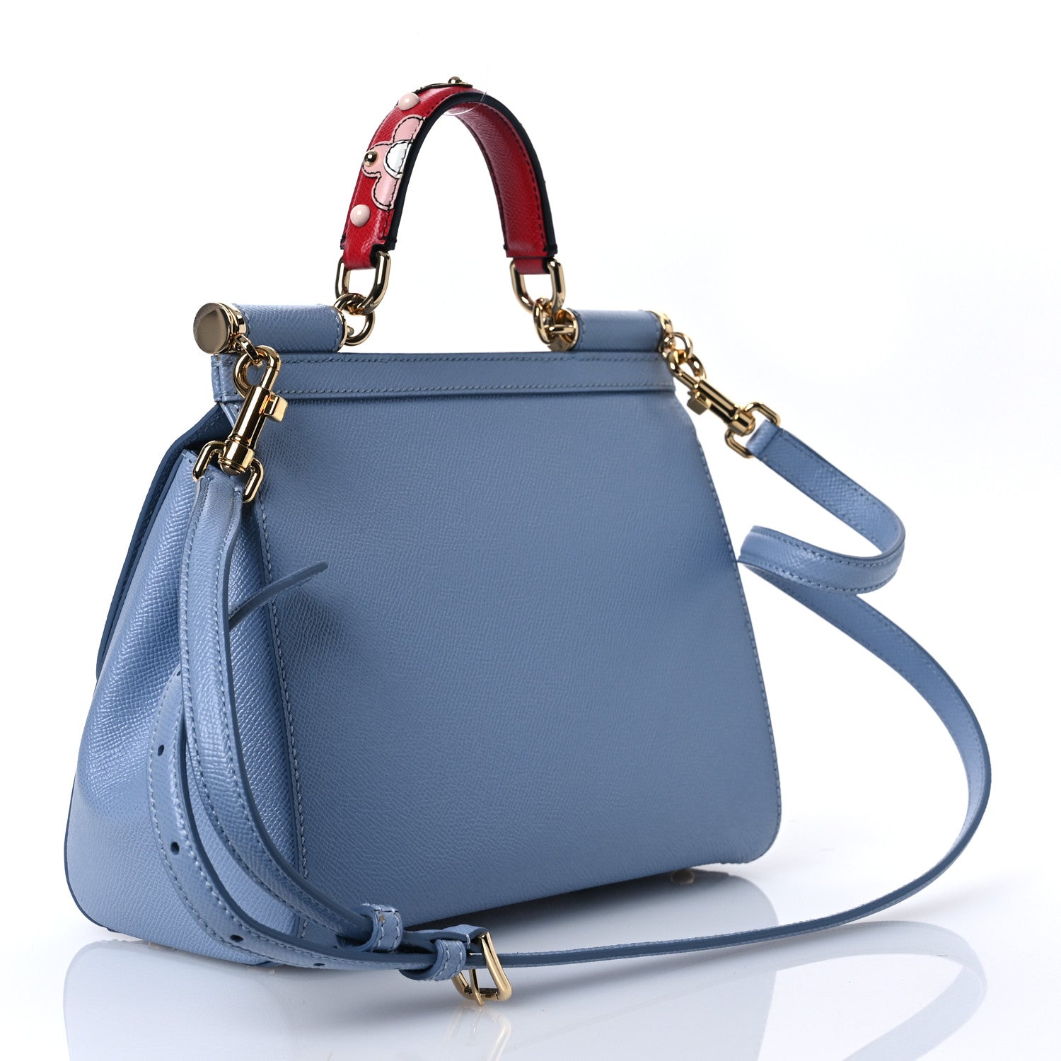 Dolce & Gabbana Dauphine Embroidered Small Miss Sicily Satchel Fiordaliso 3 of 14