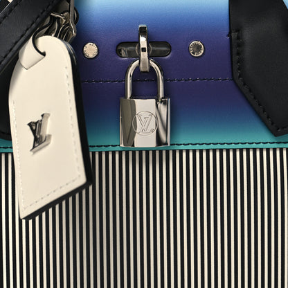 Louis Vuitton Calfskin Kick Mini City Steamer Blue 7 of 9