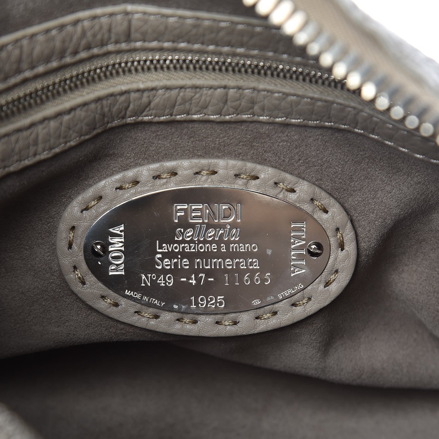 Fendi Cuoio Romano Selleria Lei Boston Tote Corda 9 of 10