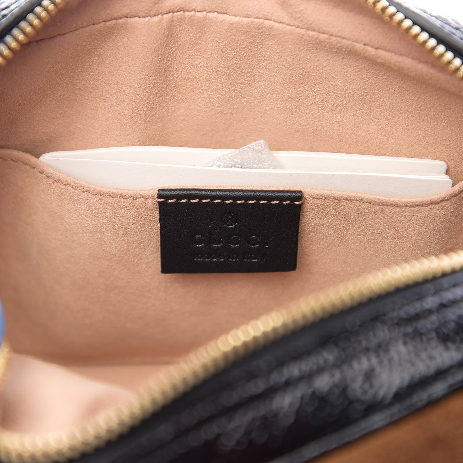Gucci Suede Small Ophidia Belt Bag 85 34 Brown 5 of 9