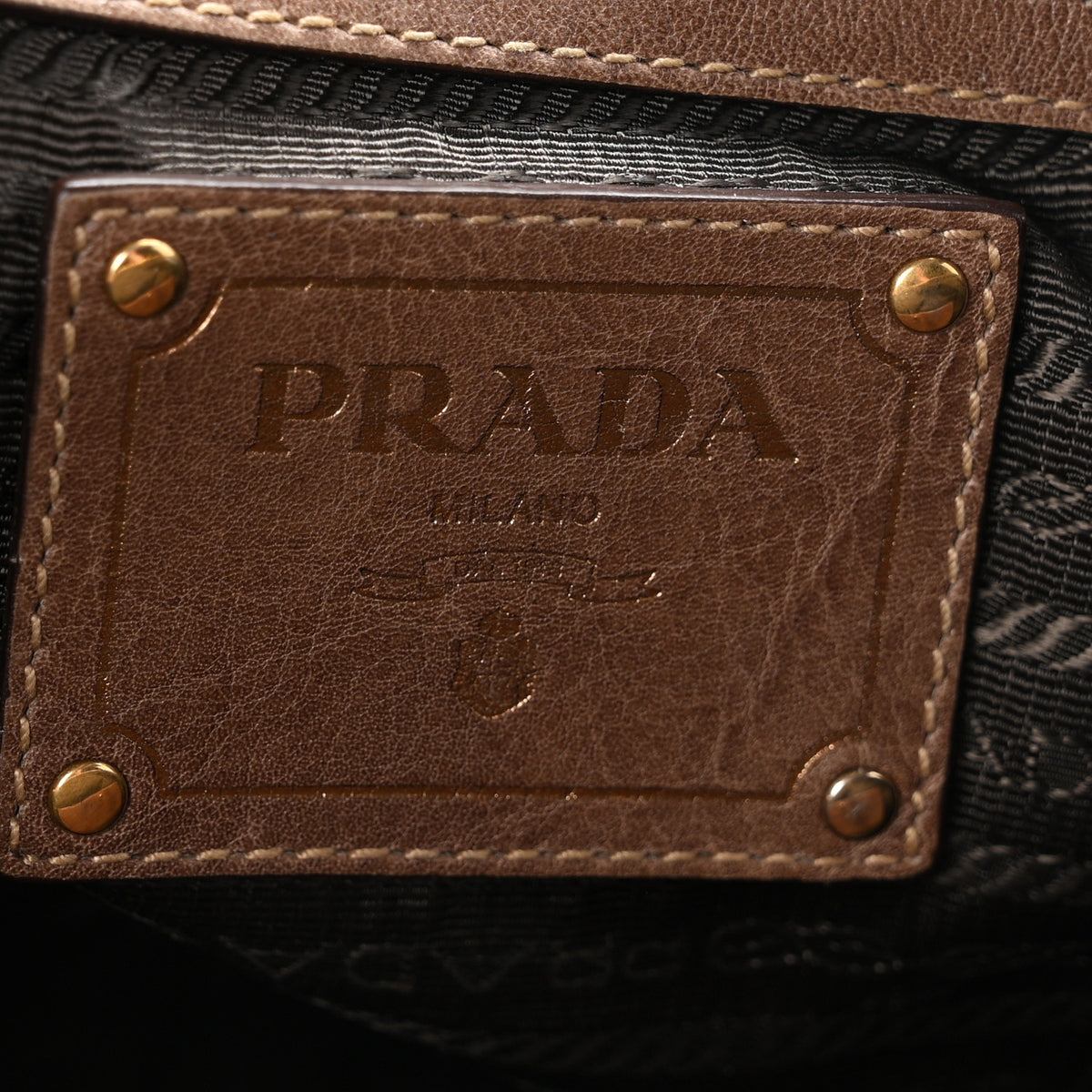Prada Soft Calf Shopping Tote Bambu 6 of 12