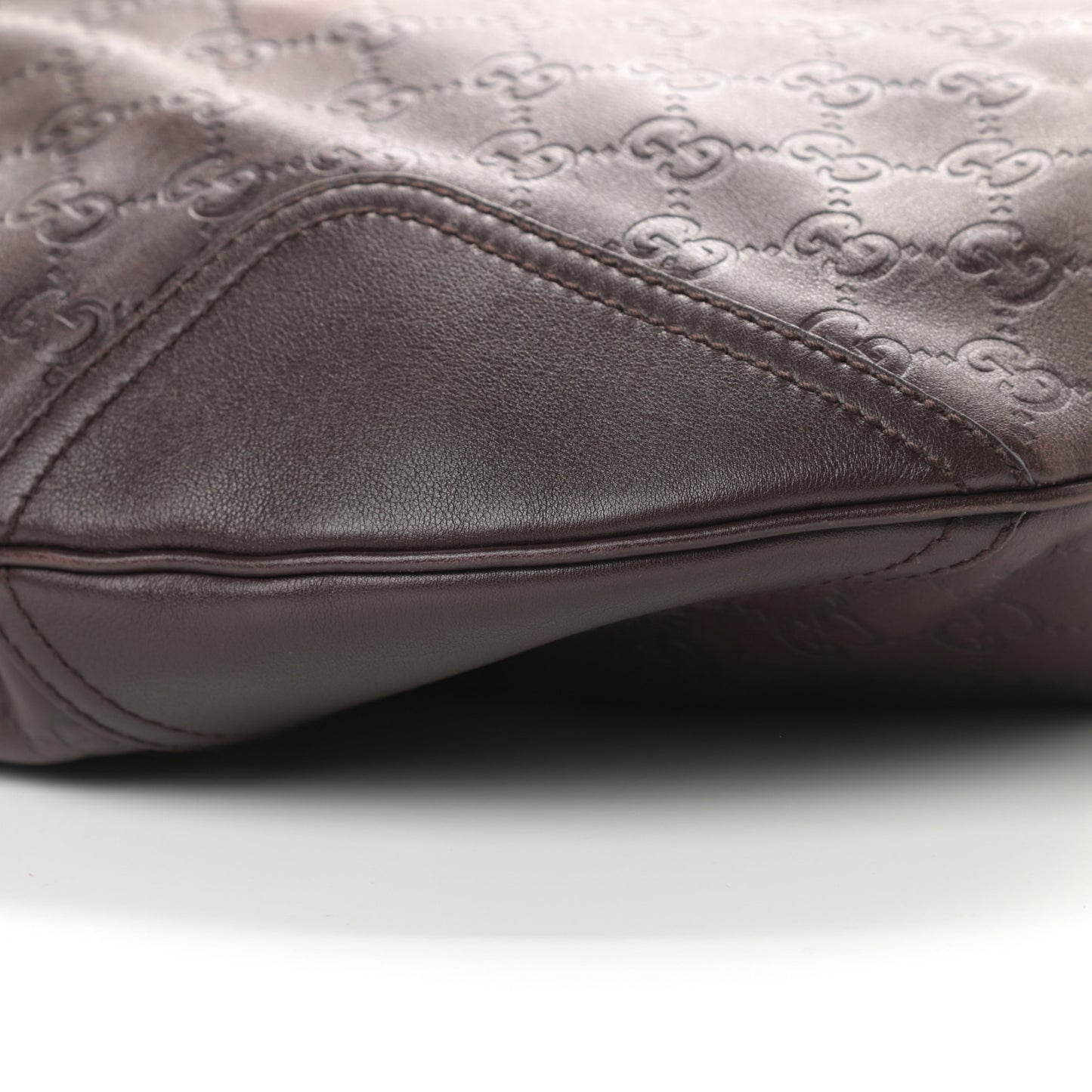 Guccissima Large Princy Hobo Dark Brown