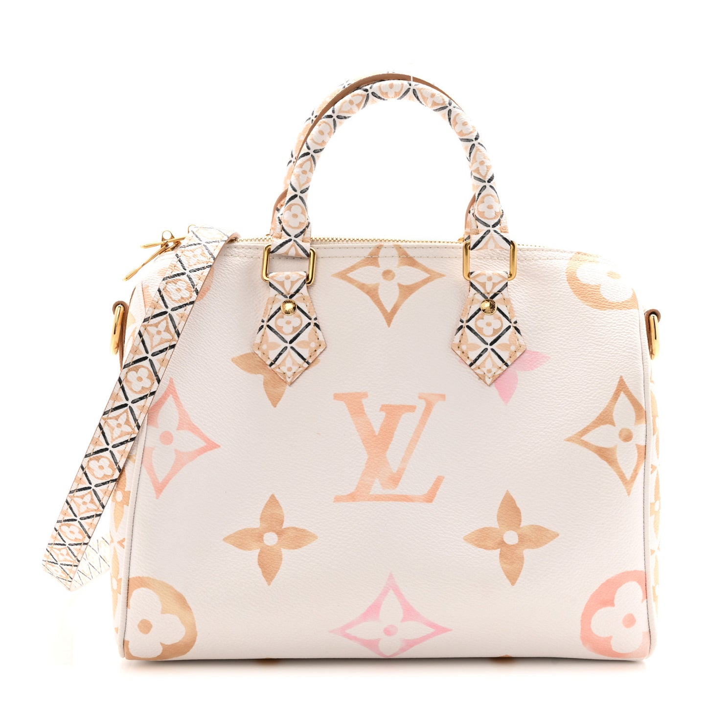 Monogram Giant By The Pool 2.0 Speedy Bandouliere 25 Beige