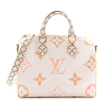 Louis Vuitton Monogram Giant By The Pool 2.0 Speedy Bandouliere 25 Beige 1 of 9