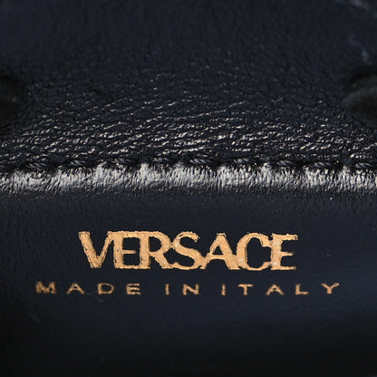 Versace Suede Crystal Studded Micro La Medusa Bag Black 6 of 9