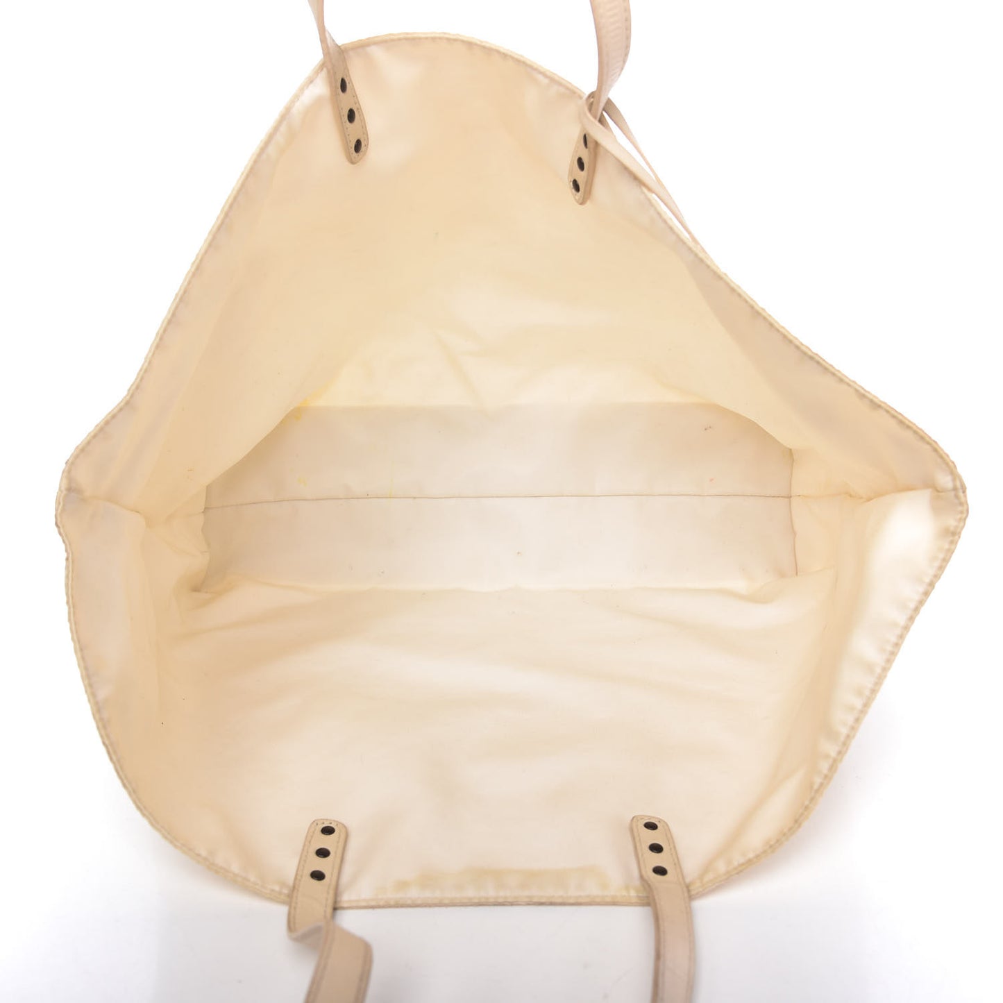 Nylon Large Intrecciolusion Tote Bianca