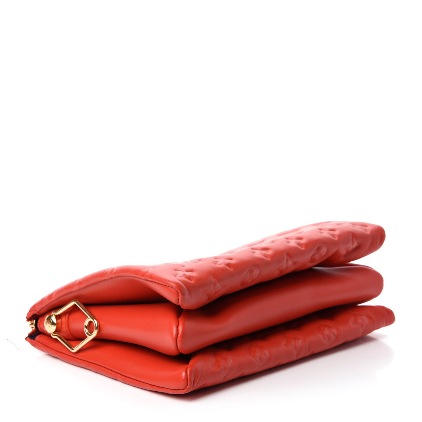 Lambskin Embossed Monogram Coussin PM Red