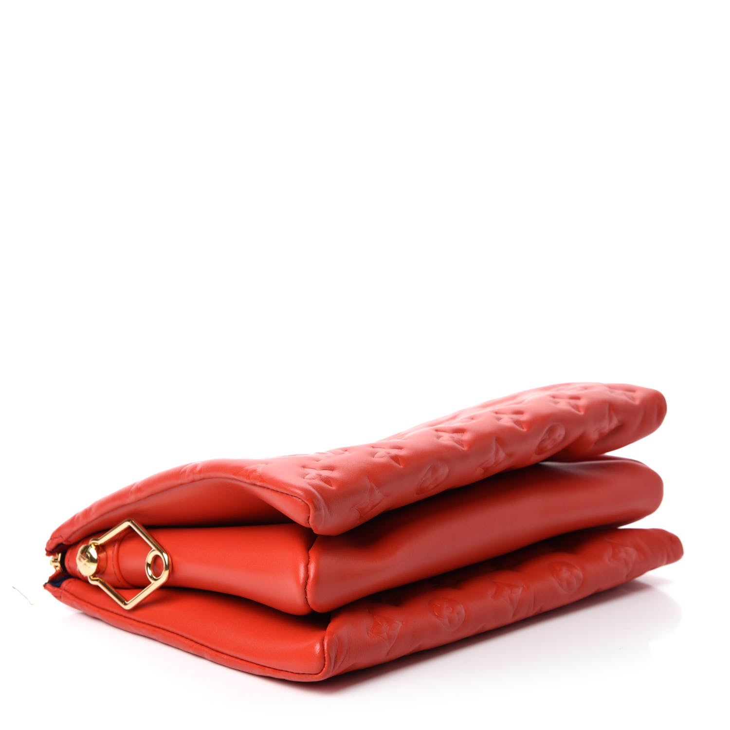 Louis Vuitton Lambskin Embossed Monogram Coussin PM Red 4 of 10
