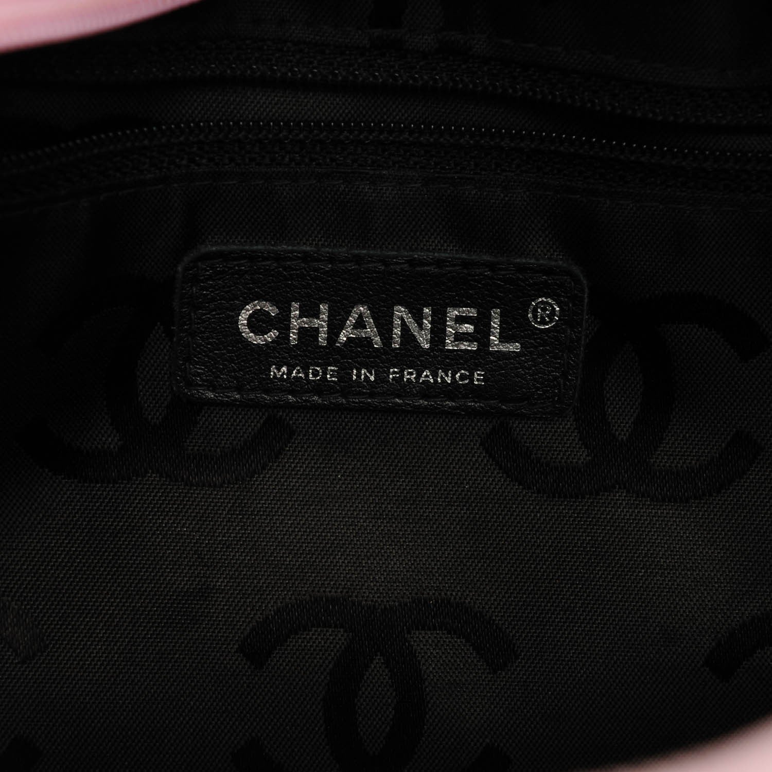Chanel Calfskin Quilted Large Cambon Bowler Pink Black 6 of 10